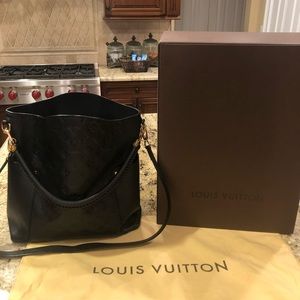 Louis Vuitton Black Leather Monogram